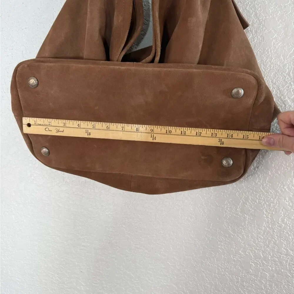 NWT Free People WTF Honor Suede Hobo Bag in Saddle Boho Festival Leather
